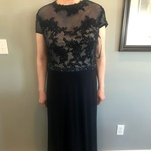 Mac Duggal Navy Mother of the Bride Dress